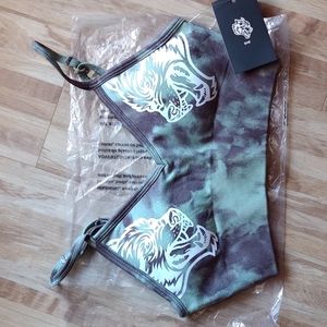 DUAL WOLF SEAMLESS EVERSON SPORTS BRA IN AGAVE MARBLE